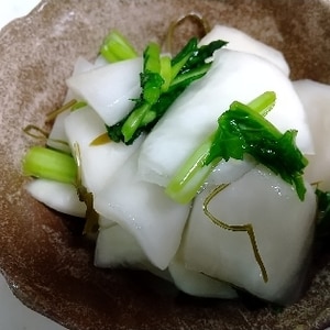 かぶとかぶの葉の漬け物⁑